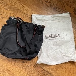 MZ Wallace Alex Tote and Pouch in Bedford Nylon Black